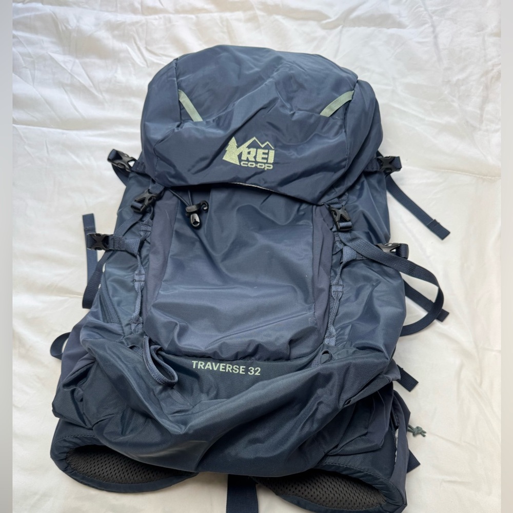REI Navy Traverse 32 Hiking Backpack